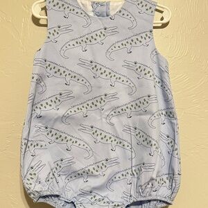 Little English Blue Alligator Bubble